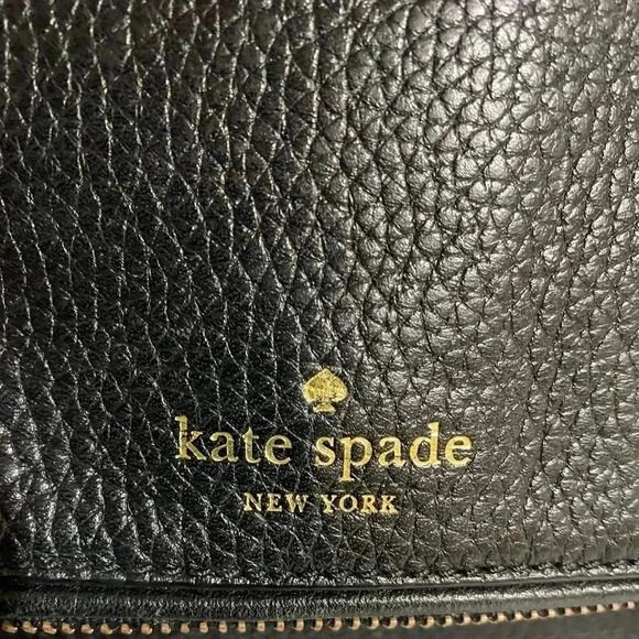 Kate spade black pebbled leather satchel handbag - Picture 6 of 9